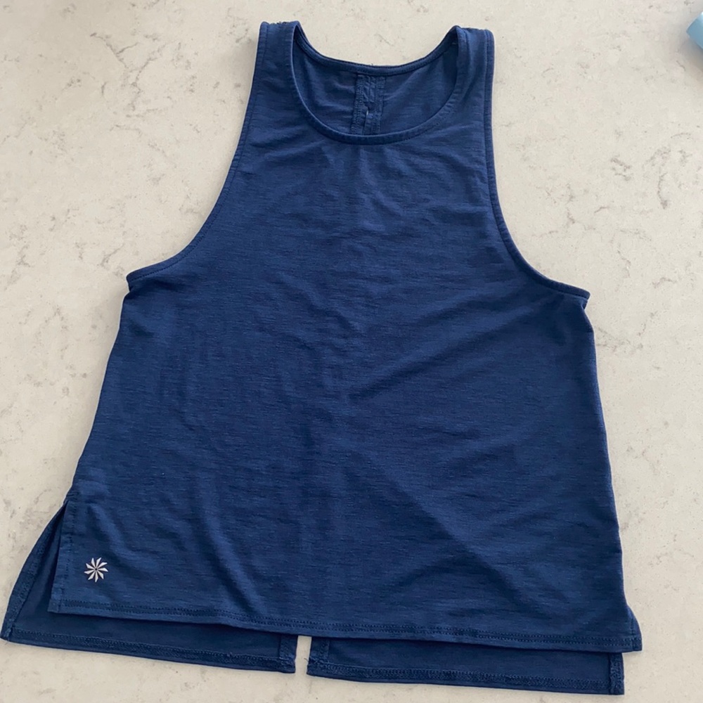 Athleta girls navy tank top